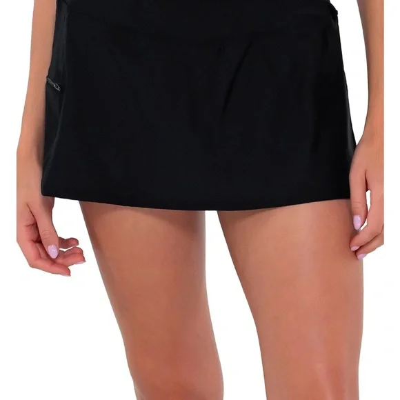 NWT Black Sunsets Sporty Swim Skirt Size Small - Picture 2 of 12